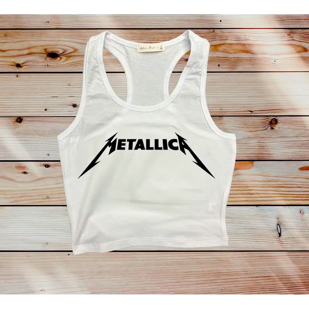 Metallica Cropped Tank Top